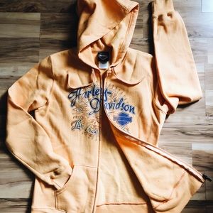 Harley-Davidson full zip hoodie.